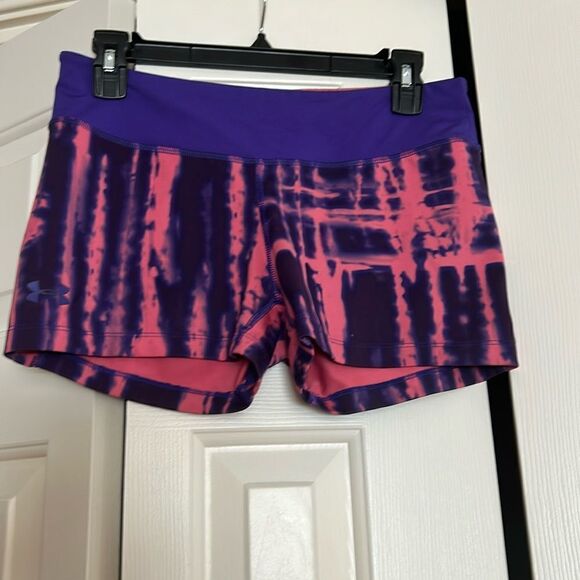 Under Armour Pink and Purple Tie Dye Shorts - Picture 1 of 4